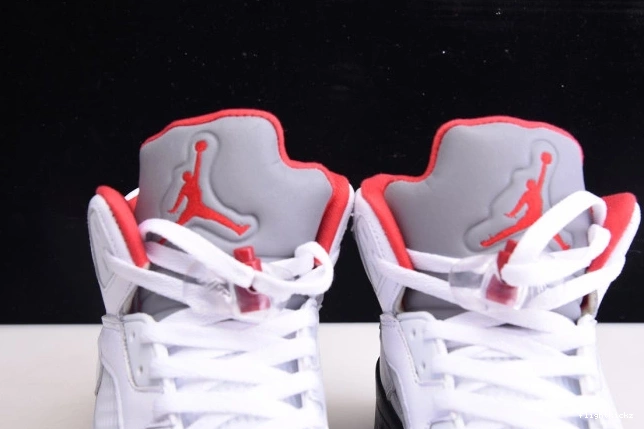 (2020) Red Silver 5 Air Tongue Jordan Retro Fire DA1911-102 1209